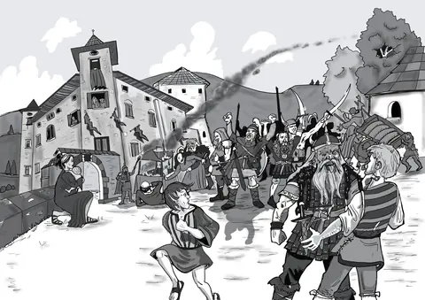 Tavola di settembre del Lunari dal Nos 2023, "La nosa storia"