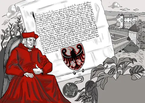 Tavola di ottobre del Lunari dal Nos 2023, "La nosa storia"